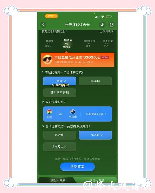 世界杯竞猜平台：每日热门赛事精准推荐